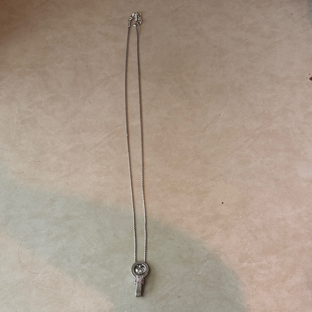 Brighton Retired Elegant Silver Necklace Badge Holder